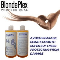 Crème réparatrice professionnelle pour cheveux abîmés, anti-casse, à l'huile d'argan biologique, formule concentrée BLONDEPLEX 400 ml