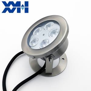 Luz LED RGB Sumergible para Fuentes DMX512 de 24W, Cambio de Color Automático, Regulable, IP68, Lámpara para Piscina, Focos Redondos de Acero Inoxidable - Product Image 1