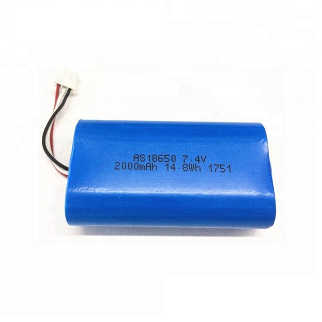 Rechargeable Li Ion Battery 18650 2S 7.4v 2000mAh Battery Pack Lithium Ion Battery for Thermal Printer
