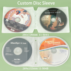 SUNSHING OEM ODM CD/DVD Wallet PP Poly <b>Binder</b> Sleeve Clear 8 10 12 24 Discs Audio Book Cases Black DVD Game Case Storage <b>Binder</b> - Product Image 6