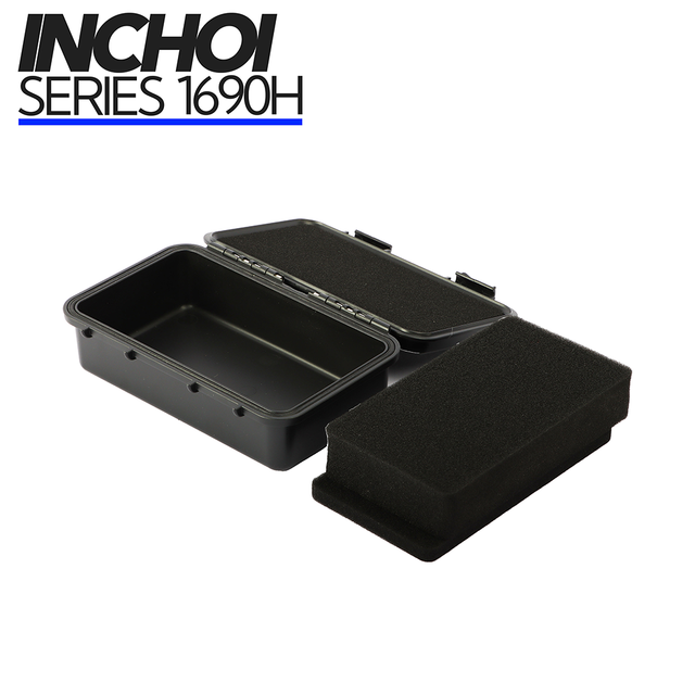 INCHOI CASES Waterproof ABS Plastic Case with Shockproof Foam Small Toolbox Protective Photographic Equipment Tool Case