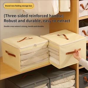 Caja <span class=keywords><strong>de</strong></span> Almacenamiento <span class=keywords><strong>de</strong></span> <span class=keywords><strong>Ropa</strong></span> <span class=keywords><strong>de</strong></span> Tela <span class=keywords><strong>de</strong></span> Gran Capacidad, Plegable, Impermeable, Diseño Moderno, Organizador <span class=keywords><strong>de</strong></span> Dormitorio - Product Image 3