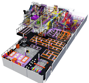 <span class=keywords><strong>Plan</strong></span> <span class=keywords><strong>de</strong></span> <span class=keywords><strong>Negocios</strong></span> para Parques Temáticos, Parque <span class=keywords><strong>de</strong></span> Trampolines Cubierto con Circuito Ninja - Product Image 6