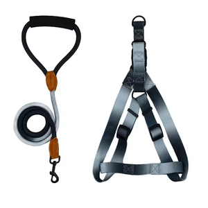 Gradient Polyester Designer Wholesale Pet <b>Dog</b> Leash and Harness Custom <b>Dog</b> Harness Set - Product Image 2