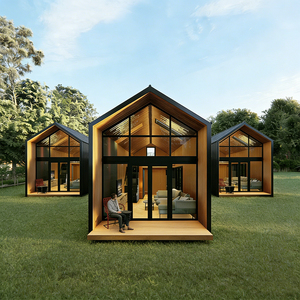 Casa Prefabricada Moderna de Acero, Estilo Triangular, Expandible, Ecológica, Tipo Villa Nórdica, Disponible para Vivienda - Product Image 1
