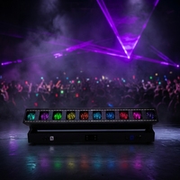 Barre de lumière mobile à zoom pixel MOKE 10x60W RGBW 4-en-1 DMX LED Beam Wash pour DJ, discothèque, club, fête