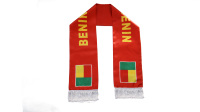 Nouveau produit Écharpes caractéristiques du BÉNIN pour les fans et les clubs de supporters, écharpes personnalisées