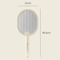 Raquette anti-moustiques électrique rechargeable, puissante et pliable, pour la lutte contre les moustiques en été, pour la cuisine, le bureau, en plastique