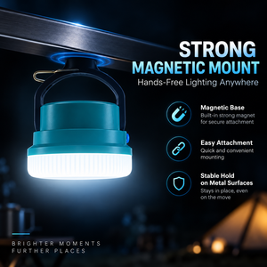 Solar Camping <b>Light</b> Built-in 18650 Rechargeable Battery Type-C Solar Charging Magnetic Hook Emergency <b>LED</b> Lantern Waterproof - Product Image 2