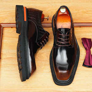 Zapatos de Vestir de Negocios de Ante de Cuero Vacuno de Primera Capa para Hombre, los Más Vendidos, Zapatos Monk, Zapatos de Alto Rendimiento - Product Image 1