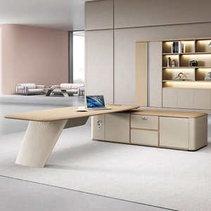 โต๊ะคอมพิวเตอร์ประหยัดพื้นที่ โต๊ะเดี่ยว เฟอร์นิเจอร์สำนักงาน ปรับระดับได้ ทำจากไม้จริง โต๊ะยกได้ทันสมัย ออกแบบตามหลักสรีรศาสตร์ สำหรับอาคารสำนักงาน - Product Image 4