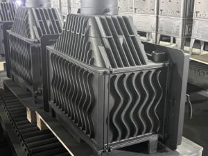 <span class=keywords><strong>Cheminée</strong></span> à bois moderne en fonte avec grande porte en verre <span class=keywords><strong>pour</strong></span> le chauffage <span class=keywords><strong>de</strong></span> la maison - Product Image 6