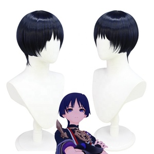 Disfraz de Cosplay de Wanderer del Anime <span class=keywords><strong>Genshin</strong></span> Impact, Conjunto de Uniforme de Scaramouch, Atuendos de Wanderer, Peluca para Fiesta de Navidad - Product Image 5