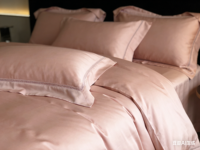 Parure de lit d'été 4 pièces personnalisable en satin de soie de luxe, toutes tailles, tissée 100TC, drap-housse uni en polyester non jetable