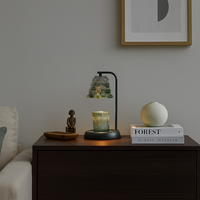 Lampe chauffe-cire électrique en verre à intensité variable avec minuterie pour la décoration intérieure (vente en gros)