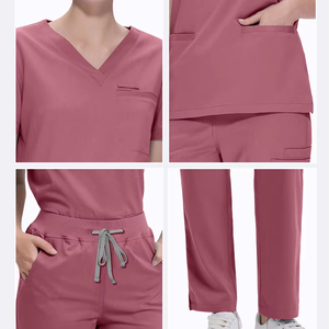 2025 en stock-vente en gros respirant soins infirmiers gommages ensembles uniforme médical femmes hôpital clinique dentaire beauté marque-personnalisé - Product Image 1
