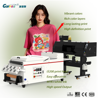 Imprimante DTF Garros pour transfert sur t-shirts avec système de circulation d'encre blanche, compatible avec plusieurs matériaux pour vêtements