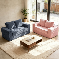 Doux et confortable, peut être transformé en canapé-lit. Vente directe d'usine. Conception compacte. Parfait pour une utilisation dans le salon