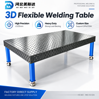 Meisida Nouvelle Station de Soudage Modulaire Flexible 3D Haute Précision, Plateforme de Fixation en Acier Q355 Nitruré au Plasma, Taille Personnalisée pour Soudage