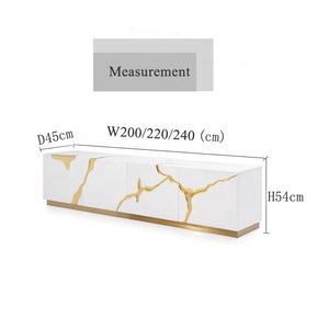 מותאם אישית טלוויזיה stand ריהוט סלון ארונות יוקרה עיצוב קונסולת מזנון נירוסטה stand מודרני ארון - Product Image 6