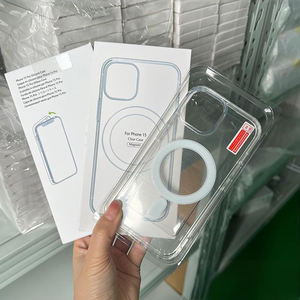 Vente en gros de coques de téléphone portable magnétiques en TPU + acrylique, protection 360 degrés, couleur unie, pour <span class=keywords><strong>XS</strong></span> Max 11 12 13 14 15 16 17 Pro Max - Product Image 6