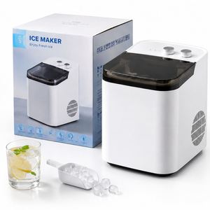 Electric <b>Countertop</b> <b>Ice</b> <b>Maker</b> 12kg/24H Portable Bullet <b>Ice</b> Cube Machine Fast <b>Ice</b> Making Self Cleaning Plastic for Outdoor Car/RV - Product Image 1