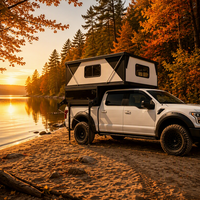 Camper pour camion à toit rigide robuste et pliable |   Camper en aluminium pour pick-up RAM, adapté aux terrains accidentés
