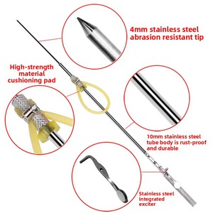 Arpón Telescópico de Acero Inoxidable, Gancho Retráctil <span class=keywords><strong>para</strong></span> Pesca Submarina en Agua Salada, Herramienta Portátil de Captura Manual - Product Image 3
