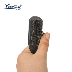 Yinste <b>Shoe</b> Brush Pig Hair <b>Soft</b> Bristles For Cleaning <b>Shoes</b> Household Use - Product Image 1