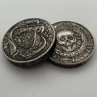 Pièces de monnaie anciennes de collection Cameo, Pièce commémorative et médaille de navigation avec motif de pirate, de pêcheur et de pieuvre, Décoration intérieure, Artisanat, Collection, Cadeau