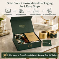 Maßgefertigte Dunkelgrüne Flache Faltbare Geschenkbox mit Goldfolien-Logo und Band Luxuriöse Starre Verpackungsbox für Kleidung und Kosmetik