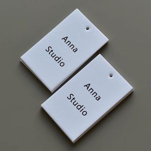 Luxus benutzer definierte Logo Kleidung Tags grüne Karte Kleidung Etikett Spezial papier hängen Tags für <span class=keywords><strong>T</strong></span>-<span class=keywords><strong>Shirt</strong></span> Jacke <span class=keywords><strong>Business</strong></span> recycelbare Schuhe - Product Image 5