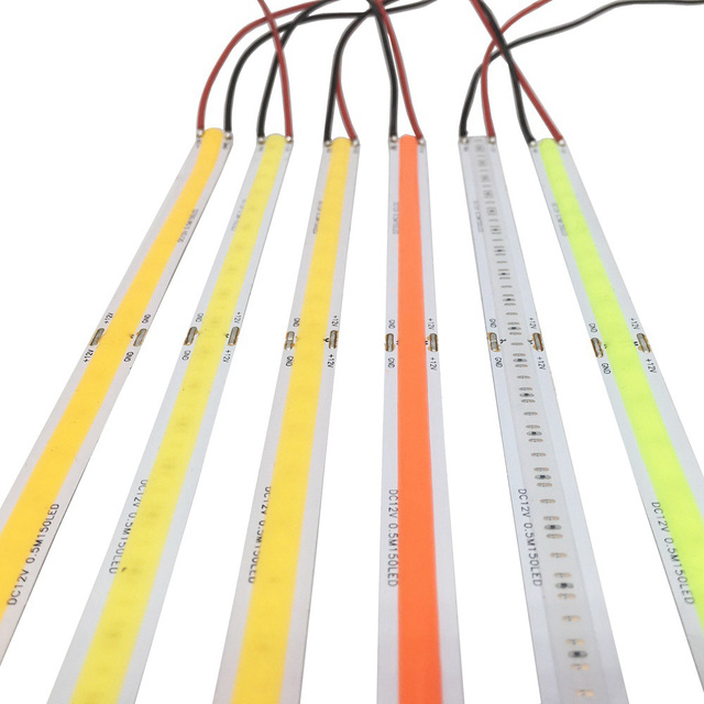 New Patent High Lumens Ip65 Waterproof Dc24v 12v Cob Led Strip 2835 2216 Dot Free Led Stripe for Decoration