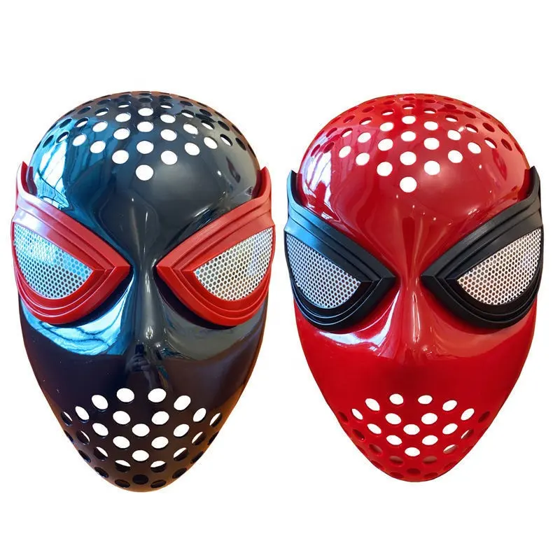 Il più popolare Costume Cosplay da supereroe natale adulto Spider Man Mask Face con elastico per il carnevale