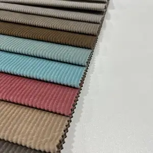 Düz renk geniş wale kadife kabartmalı kumaş mobilya döşeme kanepe ev tekstili
