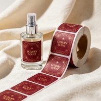 Etiquetas Adhesivas Personalizadas para Botellas de Cosméticos, Holográficas, Impermeables, Reutilizables y Ecológicas, para Aceites Esenciales y Productos para el Cuidado de la Piel