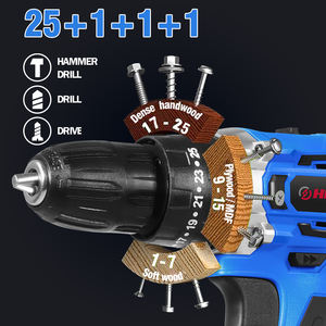 Hehui perceuse à percussion Portable outils multi-électriques en acier forage du béton électrique filaire Machine à vitesse Variable avec batterie - Product Image 5