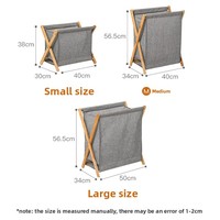 Panier à linge pliable en coton et lin, style nordique moderne et minimaliste, pour vêtements sales, tapis de yoga, rangement de chambre