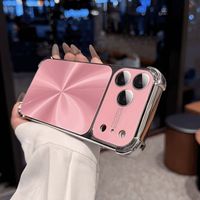 Nouvelle coque de téléphone colorée électroplaquée motif CD Aurora avec protection antichoc aux 4 coins pour iPhone 17 16 Pro Max en TPU
