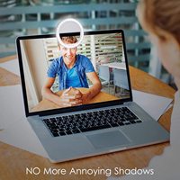 Anneau lumineux LED pour selfie pour téléphone - Température de couleur réglable, lampe portable pour photographie et maquillage avec contrôle de la luminosité