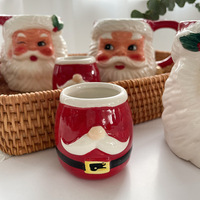 Tasse à café en céramique Cchristmasta tasses pour enfants ensembles de vaisselle fête nordique blanc céramique Sauce plat mignon lapin ensemble en céramique