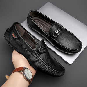 Zapatos de Cuero Genuino para Hombre, Mocasines Casuales con Suela Suave, Personalizables, Gran Venta - Product Image 5