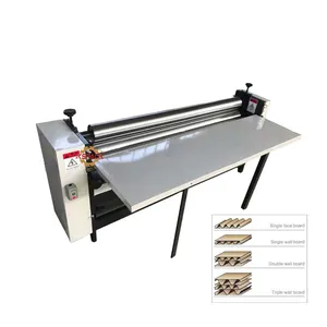 Machine de collage de colle semi-automatique de vente chaude machine de collage de papier adhésif machine de collage