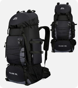 Unisex 90L impermeable gran capacidad viaje senderismo mochila moda deportes al aire libre <span class=keywords><strong>bolsa</strong></span> para hombres y mujeres - Product Image 1