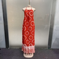 Robe moulante décontractée et élégante en polyester, dernière collection, imprimé ethnique africain, sexy et tendance, à bretelles, pour la saison printanière