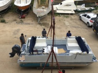 Personnalisé 5m-11m 5.90m Ponton de pêche gonflable personnel en aluminium Yacht de bateau