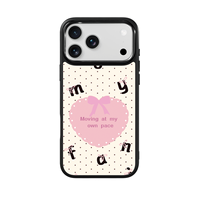 Coque de téléphone AG Feeling Black Edge avec motif Gilding White Lover pour iPhone 17, 17 Pro Max, 16 Pro, 15 – Coque magnétique