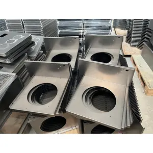 Proses cetak aluminium cnc bagian lentur logam lembar kustom fabrikasi produk logam DENGAN laser