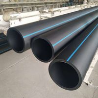 Tuyau en PEHD DN16-DN1600 pour l'alimentation en eau, tuyau en plastique PE 100 pour l'irrigation agricole et le drainage