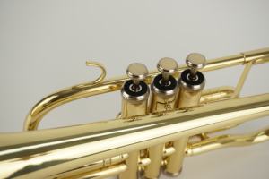 Trompette <span class=keywords><strong>cornet</strong></span> professionnelle en Si bémol, en laiton, 3 pistons, finition laquée or électrophorétique, instrument adapté aux débutants - Product Image 4